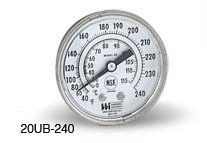 Weiss 72SD-U Light-Powered NSF Thermometer, 72 mm, U-Clamp