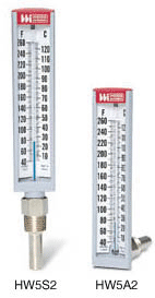Models BRHW, BRHWS & BRHWA Hot Water Thermometer